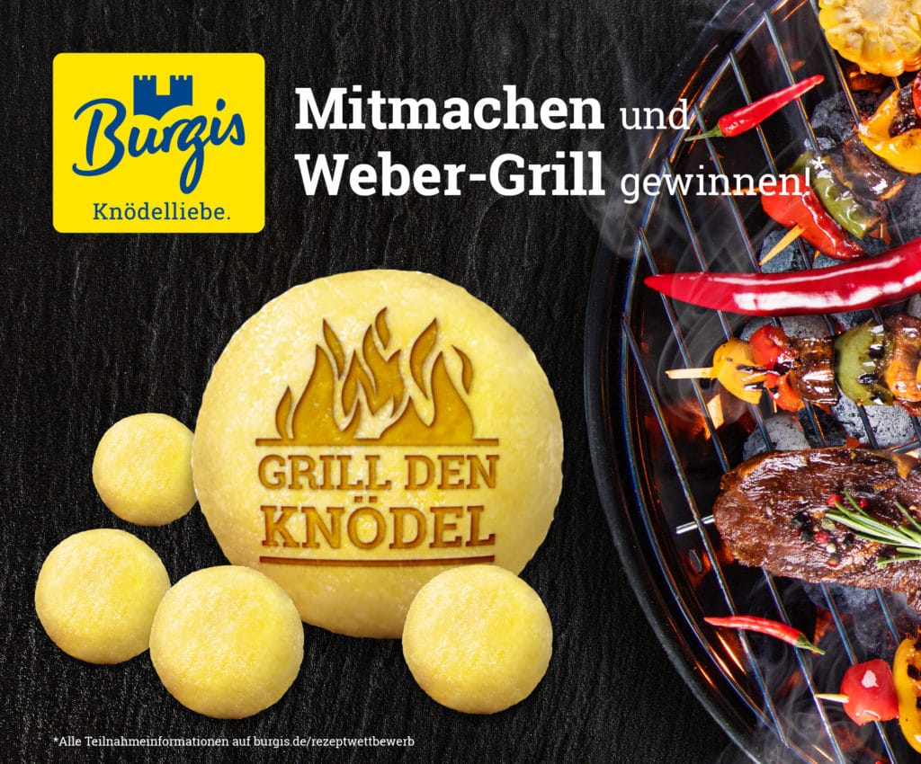 Gewinne einen Weber-Grill beim Burgis Rezeptbewerb.
