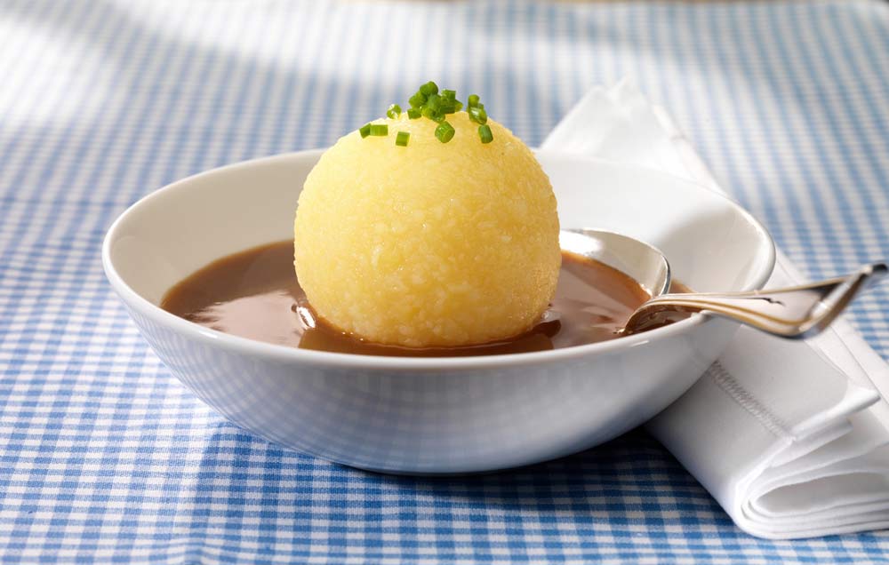 Veganes Weihnachtsessen: der Kartoffelknödel
