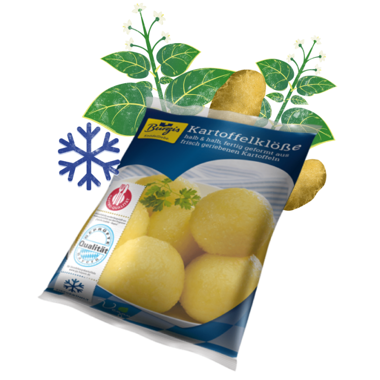 Kartoffelklöße tiefgekühlt