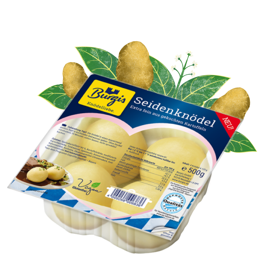 extra feine Seidenknödel