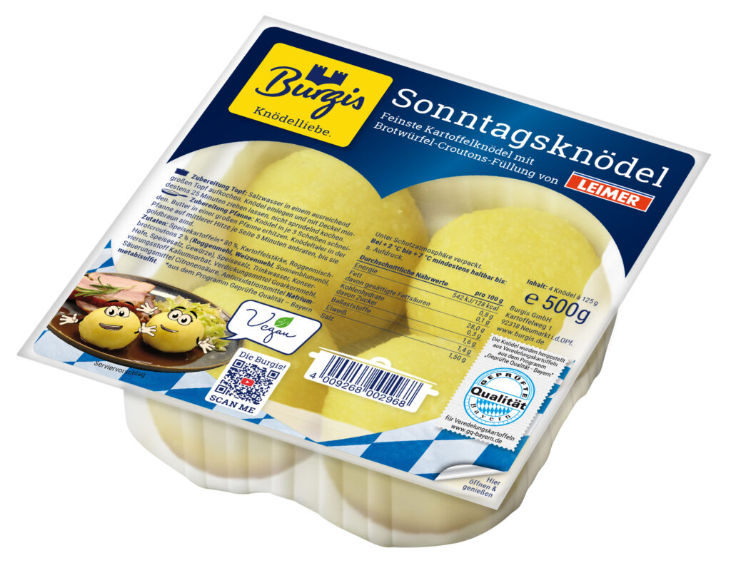 Sonntagsknödel, vegan und fertig gerollt
