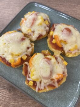 Mini-Knödelpizza